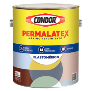 Pintura Acrílica Permalatex elastomérico Blanco 1 gl. - CONDOR